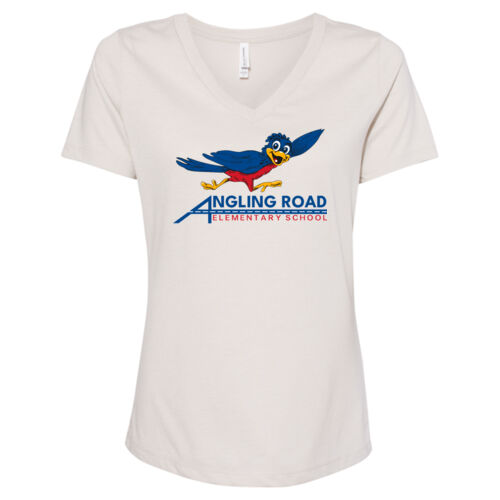 Women's Relaxed Heather CVC V-Neck Tee Thumbnail