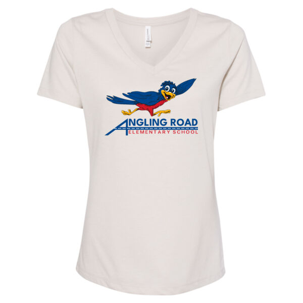 Women's Relaxed Heather CVC V-Neck Tee Thumbnail