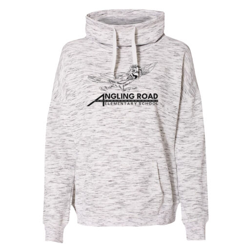 Women’s Mélange Fleece Cowl Neck Sweatshirt Thumbnail