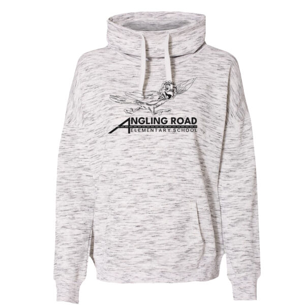 Women’s Mélange Fleece Cowl Neck Sweatshirt Thumbnail